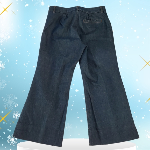 Gap Classic Pleated 100% Cotton Jean Pants  Size 6 - Picture 2 of 12